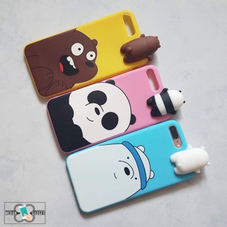 WE BARE BEARS DOLL 3D PEEP CASE IPHONE, Oppo a37 , vivo v5