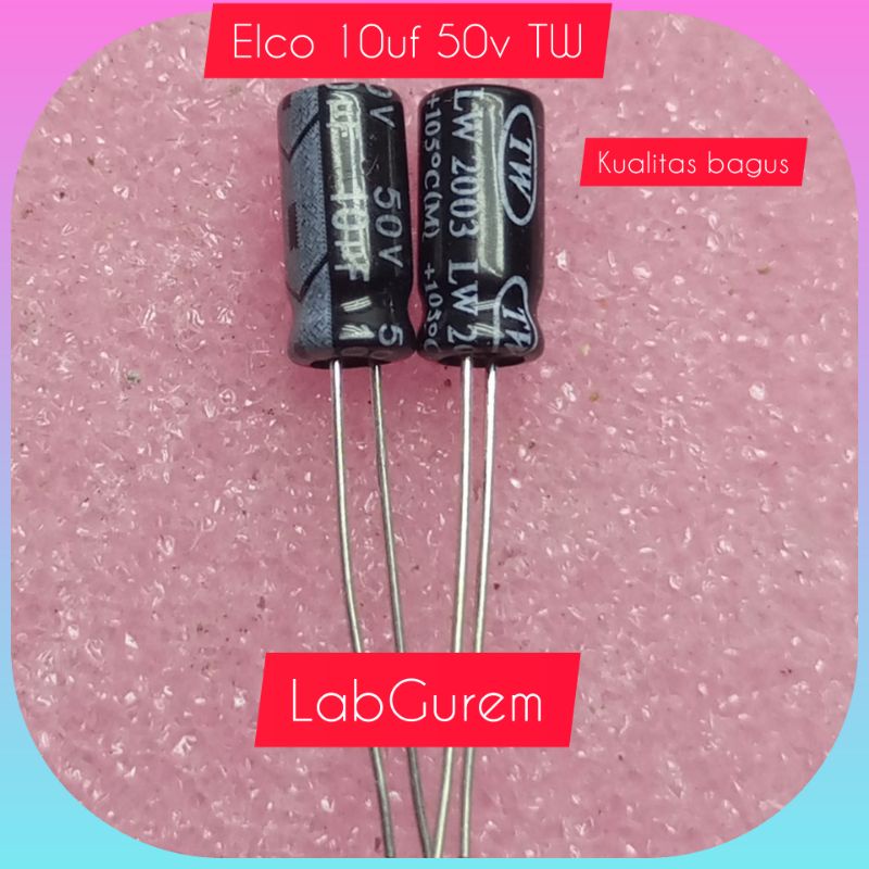 ELCO 10UF 10 UF  50V TW