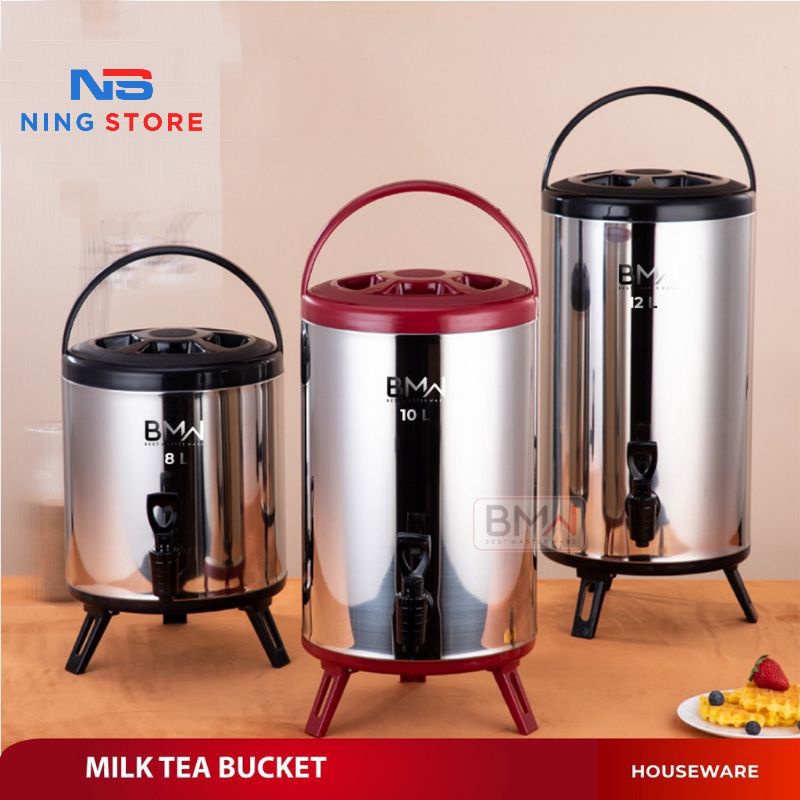 BMW MILK TEA BUCKET 12 LITER/WATER JUG JUMBO/DISPENSER AIR