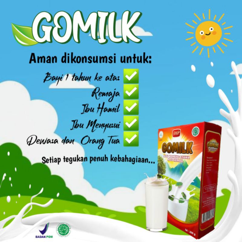 

Gomilk susu kambing etawa + herbal 10dus