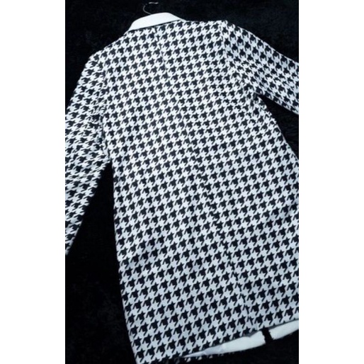 NEW COAT MOTIF HOUNDSTOOTH