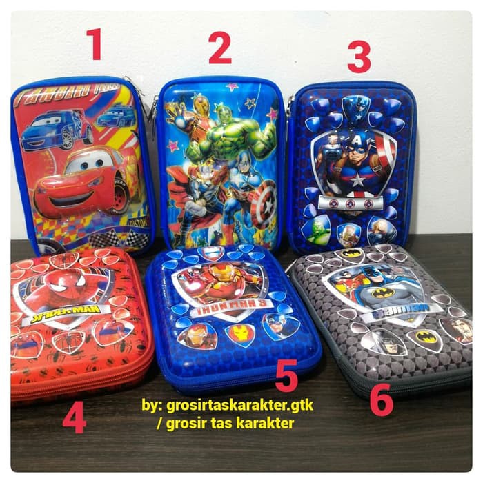 

Tempat Pensil Anak Avengers Spiderman Cars Transformer Hardcase Kotak