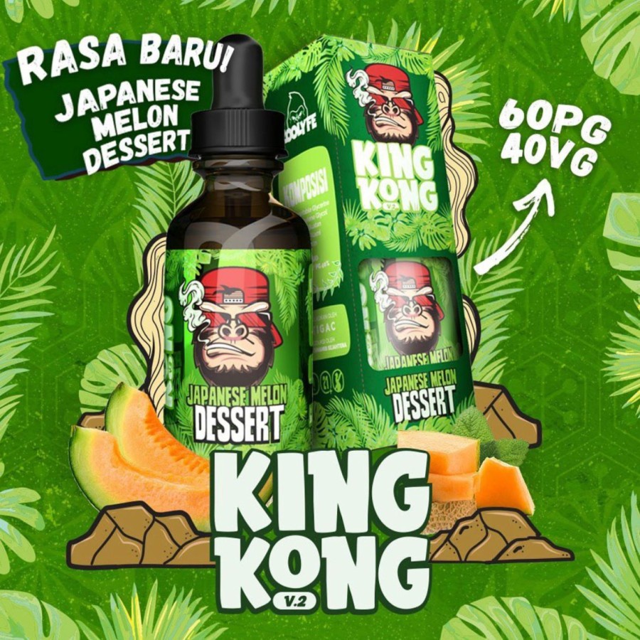 Liquid King Kong V2 Japanese Melon Dessert 60ML by Zoolyfe x VapeZoo