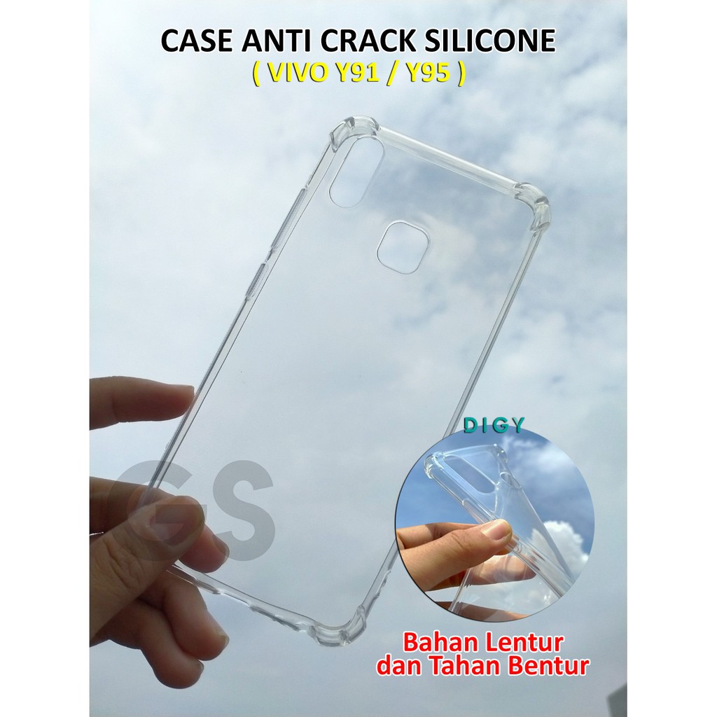 softcase 3D  VIVO IQOO NEO  Y17 Y12 Y15  V15 Y91C Y93 Y91 Y95 Y30 Y50 Y53 2017 Anticrack Case diamon