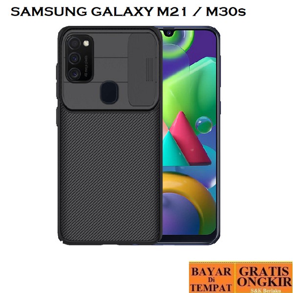 Case Samsung Galaxy M21 M30s Melindungi Kamera Privasi Penutup Belakang Hardcase Cam Shield PC Slide