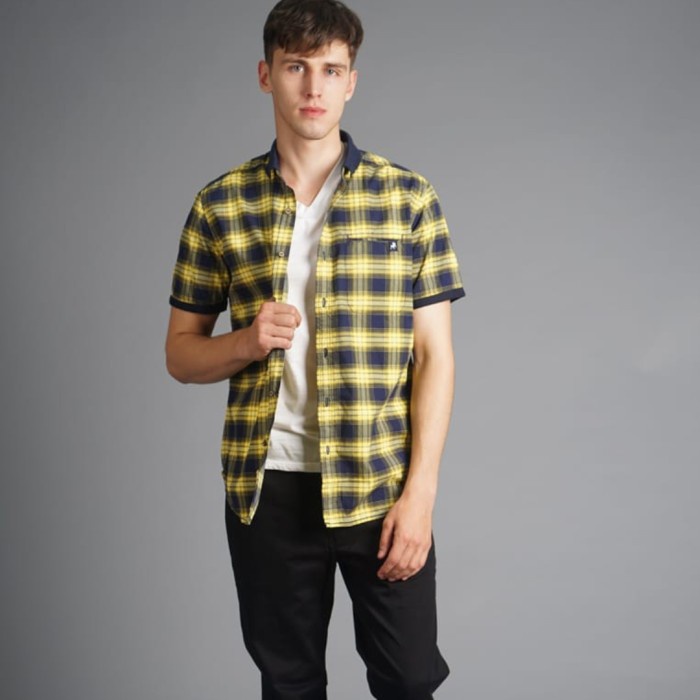 Pria-Denim-Kemeja- Kemeja Lois Original Kls036 - S -Kemeja-Denim-Pria.