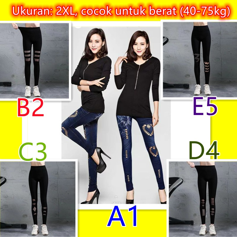 Wanita legging jeans slim legging fashion all-match jeans