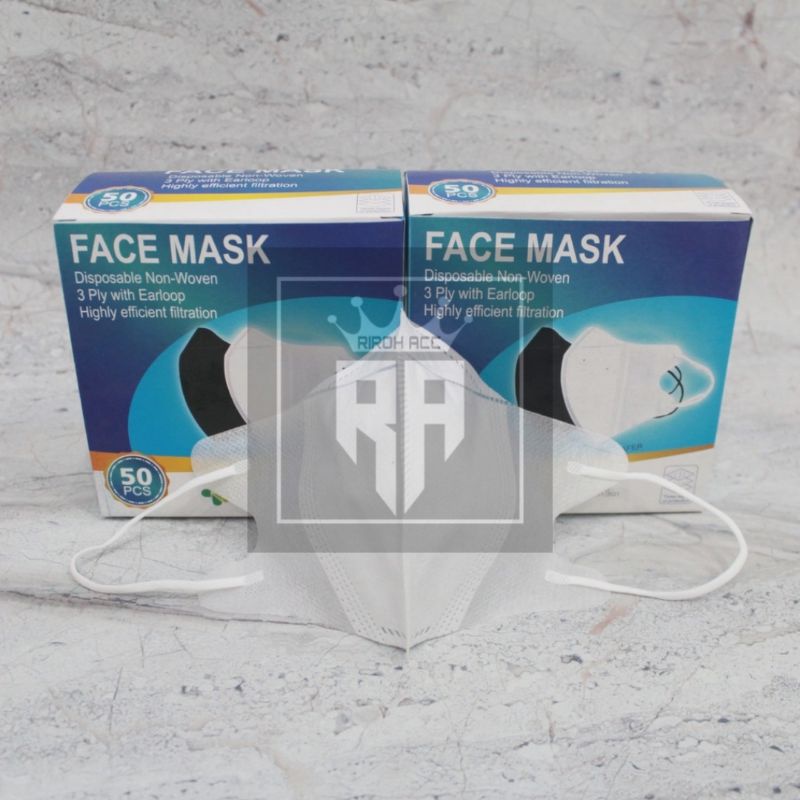 Jual MURAH MASKER DUCKBILL PUTIH 3PLY Isi 50pcs | Shopee Indonesia