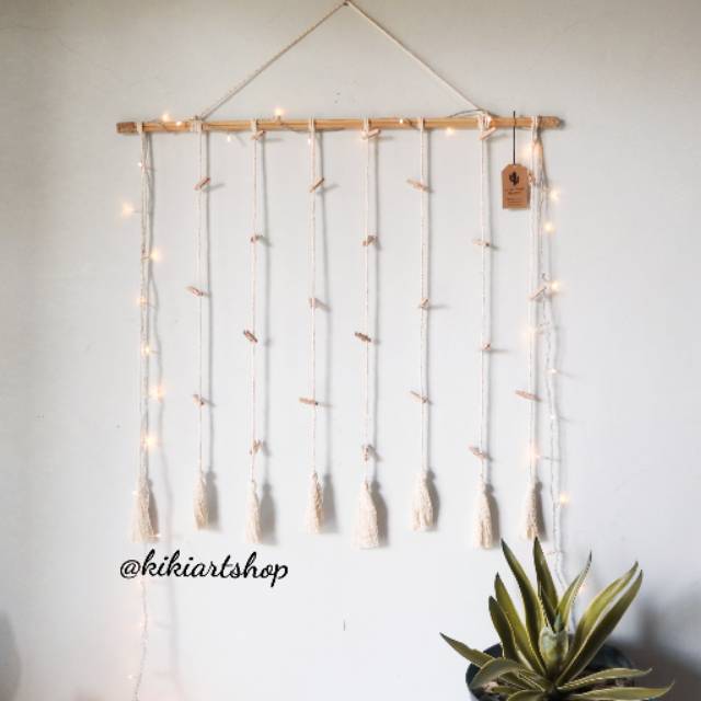  Hiasan  dinding  macrame gantungan foto polaroid  Shopee 