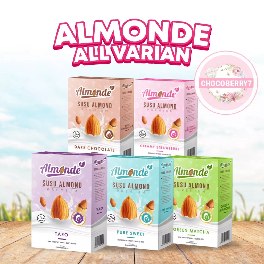 ALMONDE PREMIUM ALMOND Asi Booster Almond Premium Yummys Almond Kemasan BARU