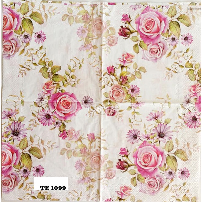 TISU NAPKIN  DECOUPAGE EROPAH 33X33 CM TE 1099