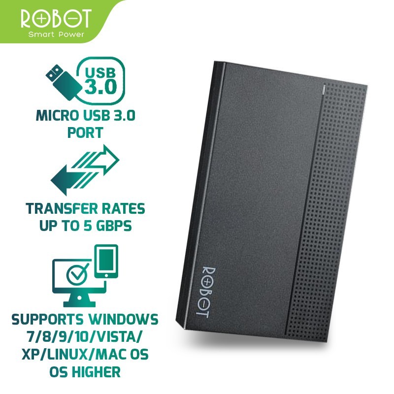 Case Hardisk External ROBOT RSHD10 SSD HDD Enclosure 2.5" SATA USB 3.0