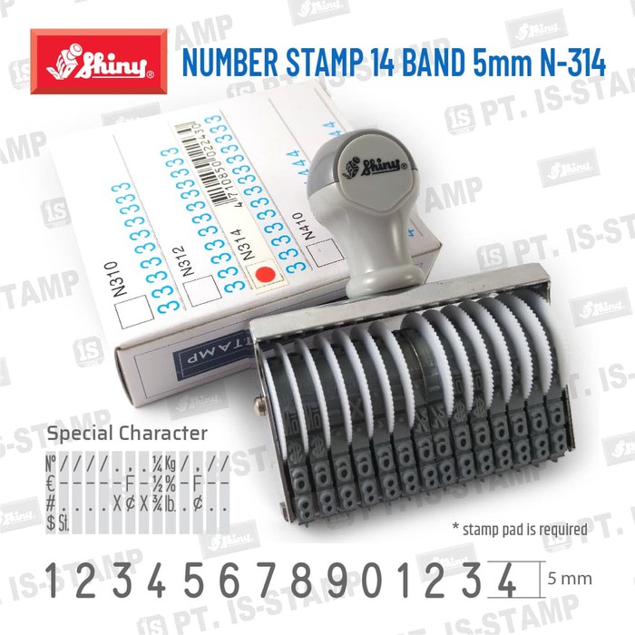 

Dijual Shiny Number Stamp 14 Band 5mm N 314 Berkualitas
