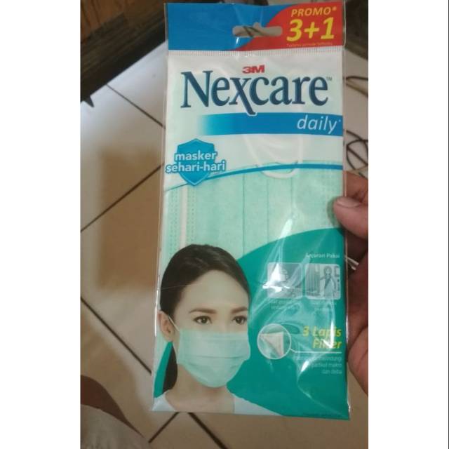 Nexcare Dust masker medis 3ply earloop isi 4
