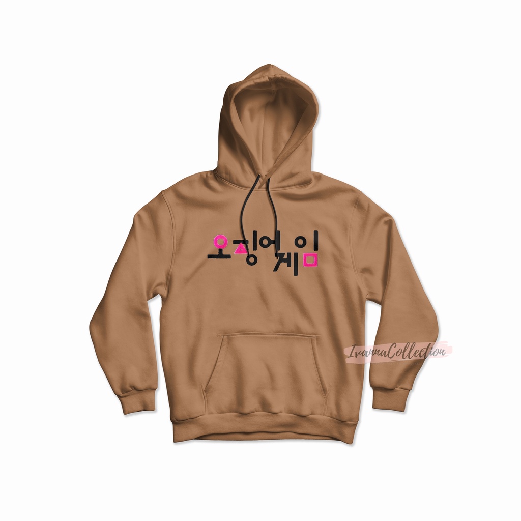 IvannaCollection Sweater Hoodie Squid Game Korea Wanita Pria Oversize Couple Bahan Tebal Premium Size L-XXL