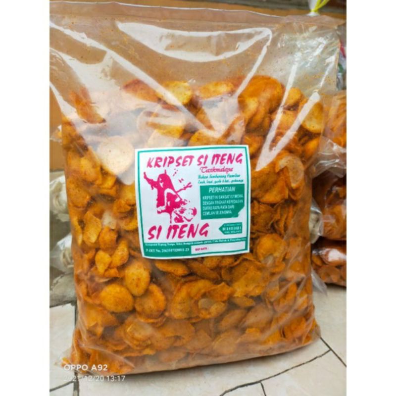 

KRIPSET (Kripik Setan) enak gurih dan pedas