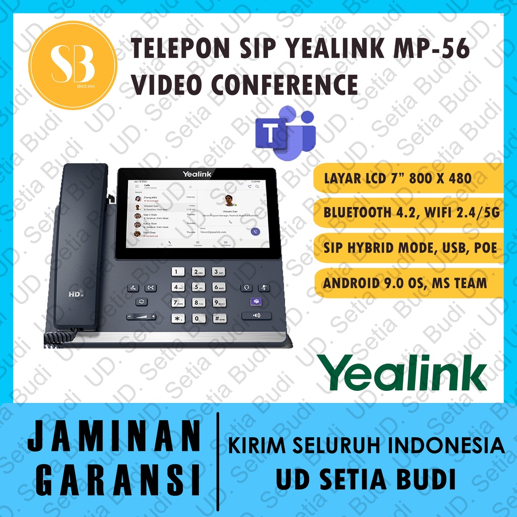 Telepon IP Yealink MP56 MP-56 Executive Business Microsoft Teams