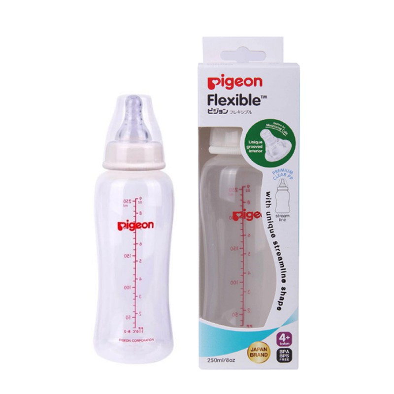 Pigeon Bottle PP Streamline with Peristaltic Nipple 250ml - Warna Random