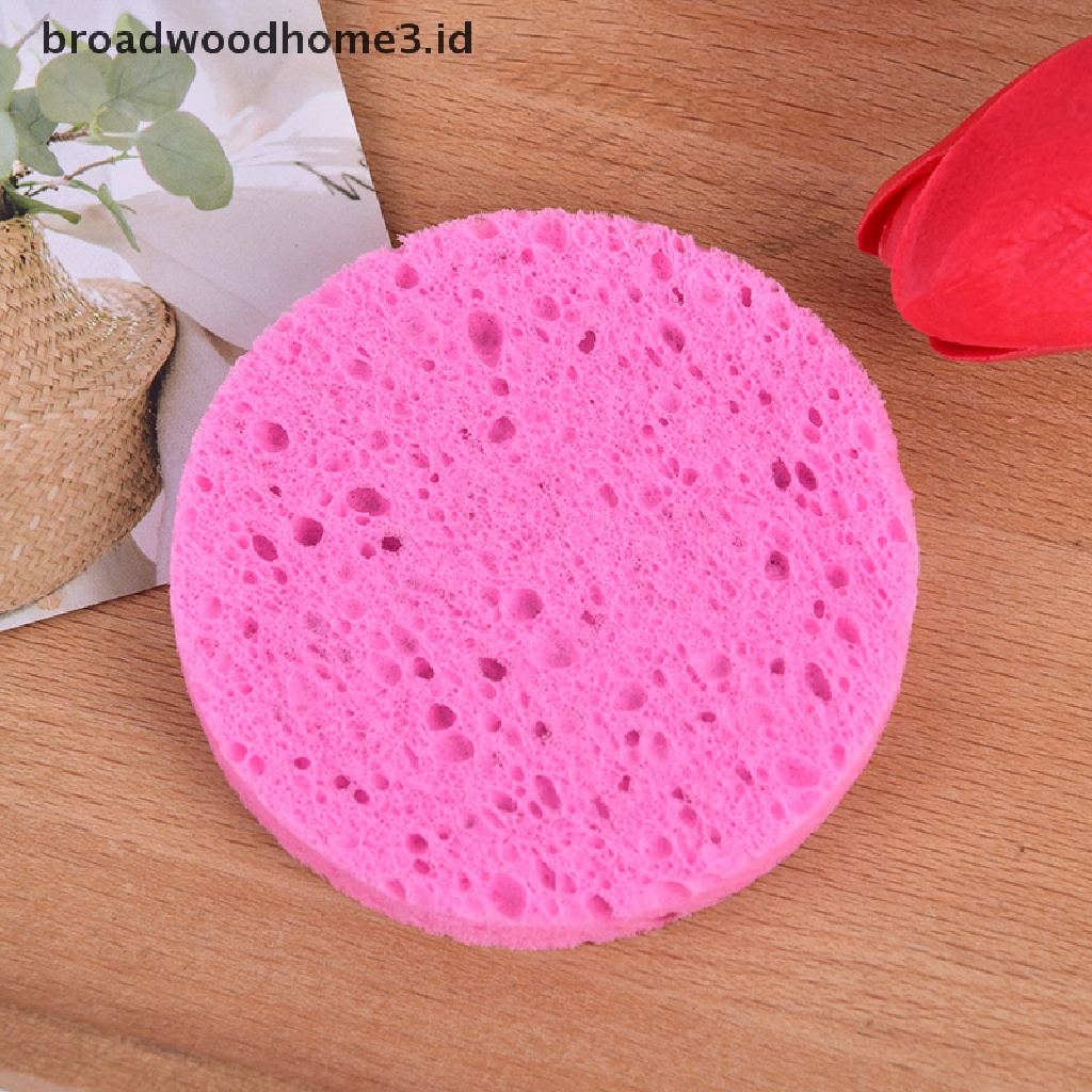 Spons Puff Bulat Bahan Serat Tanaman Alami Untuk Membersihkan Wajah