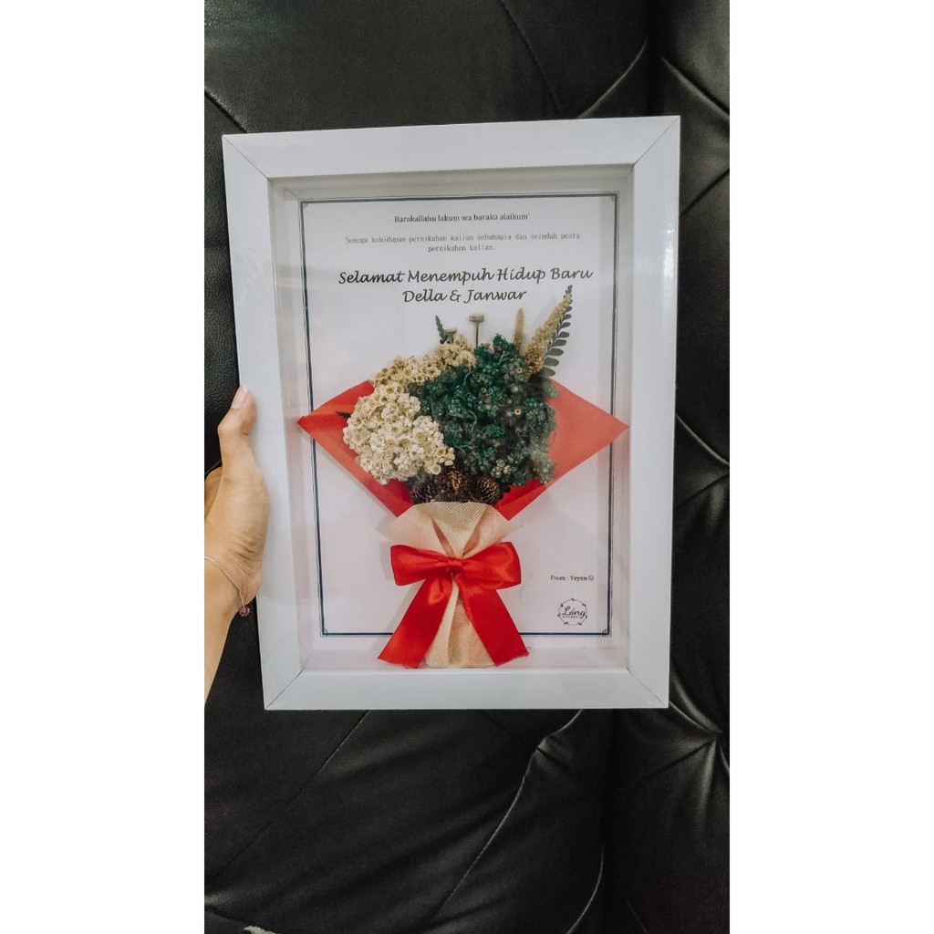 Flowers in Frame WEDDING GIFT