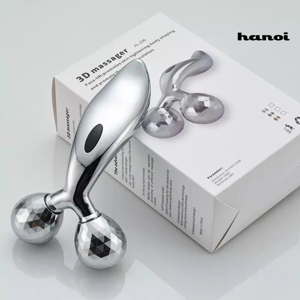 HQTM_3D Y Shape Massage Roller V Face Lifting Firming Anti Wrinkle Eye Massager Device