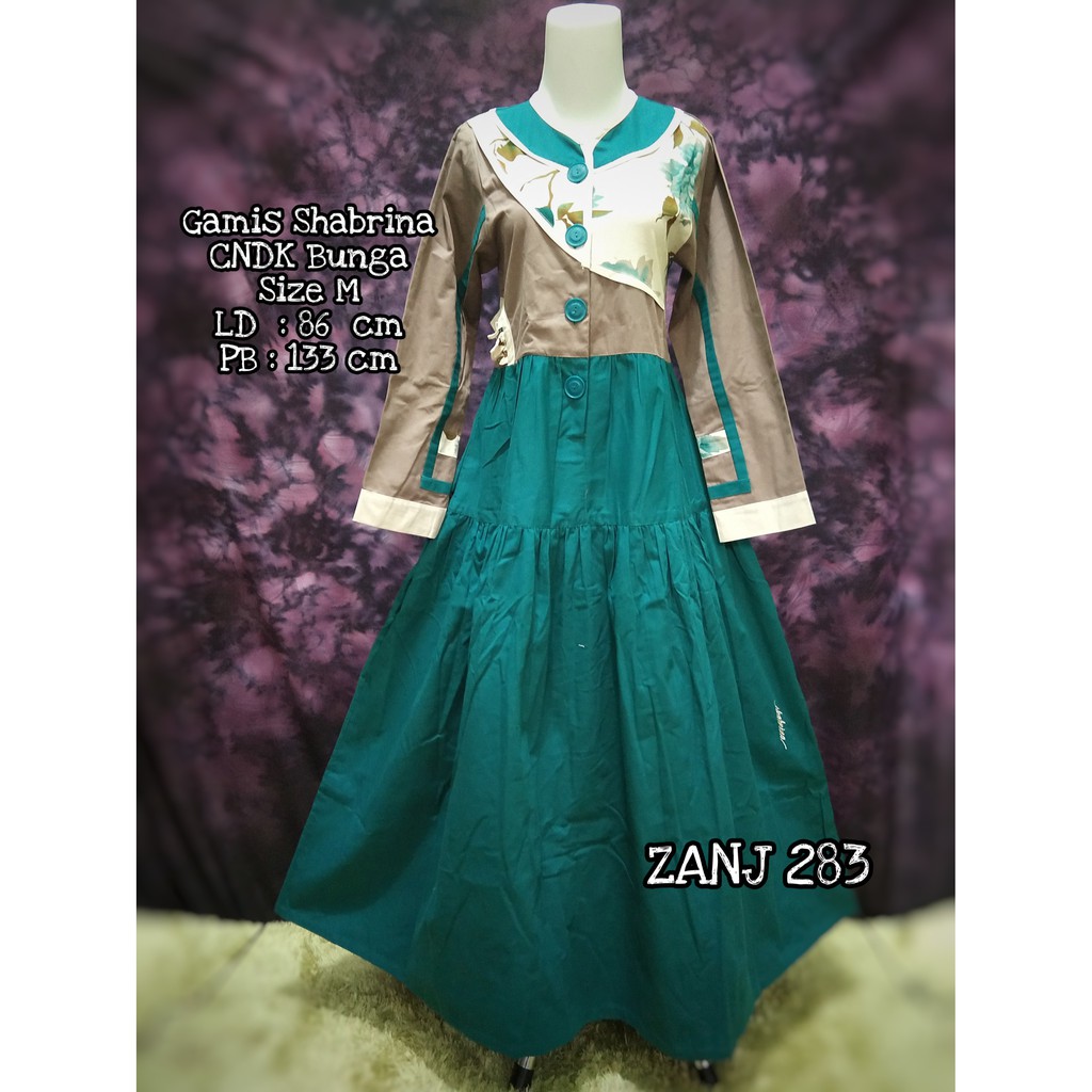 GAMIS SHABRINA DEWASA KODE CNDK BUNGA 283