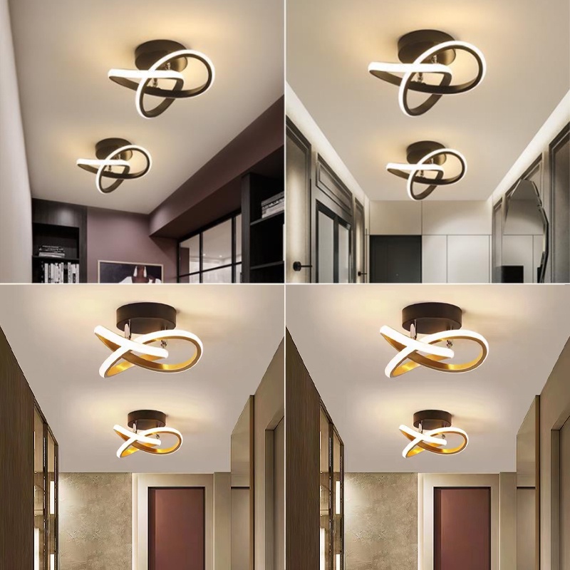 3 Warna 30W Lampu Plafon Lampu Hias Rumah Ruang Tamu Kamar Minimalis Tempat Lampu Plafon LED Ceiling Lamp