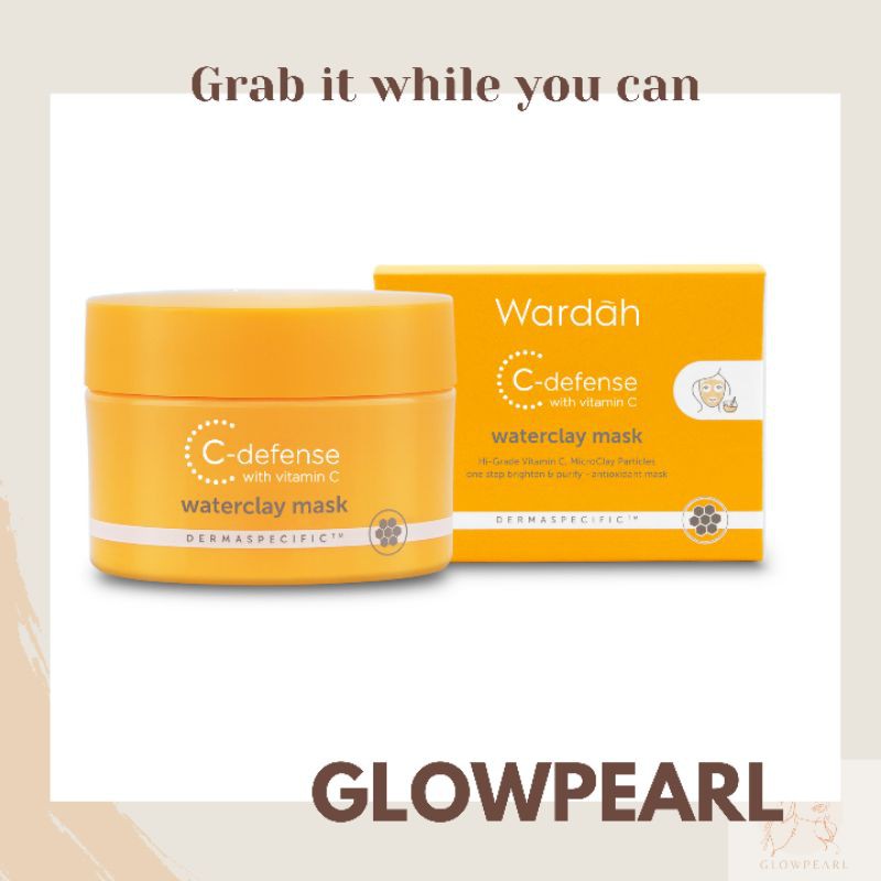 Wardah C-Defense Waterclay Mask (GWP)