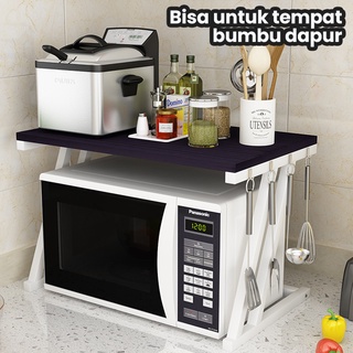 Starlight Rak Oven Microwave Minimalis Rak Dapur Kayu Tempat