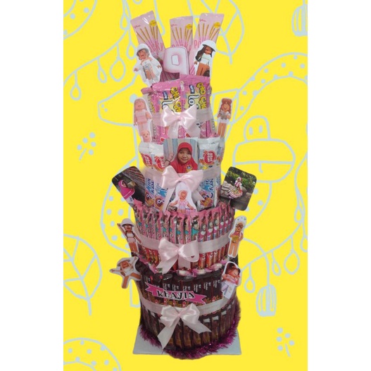 

Snack birthday tower