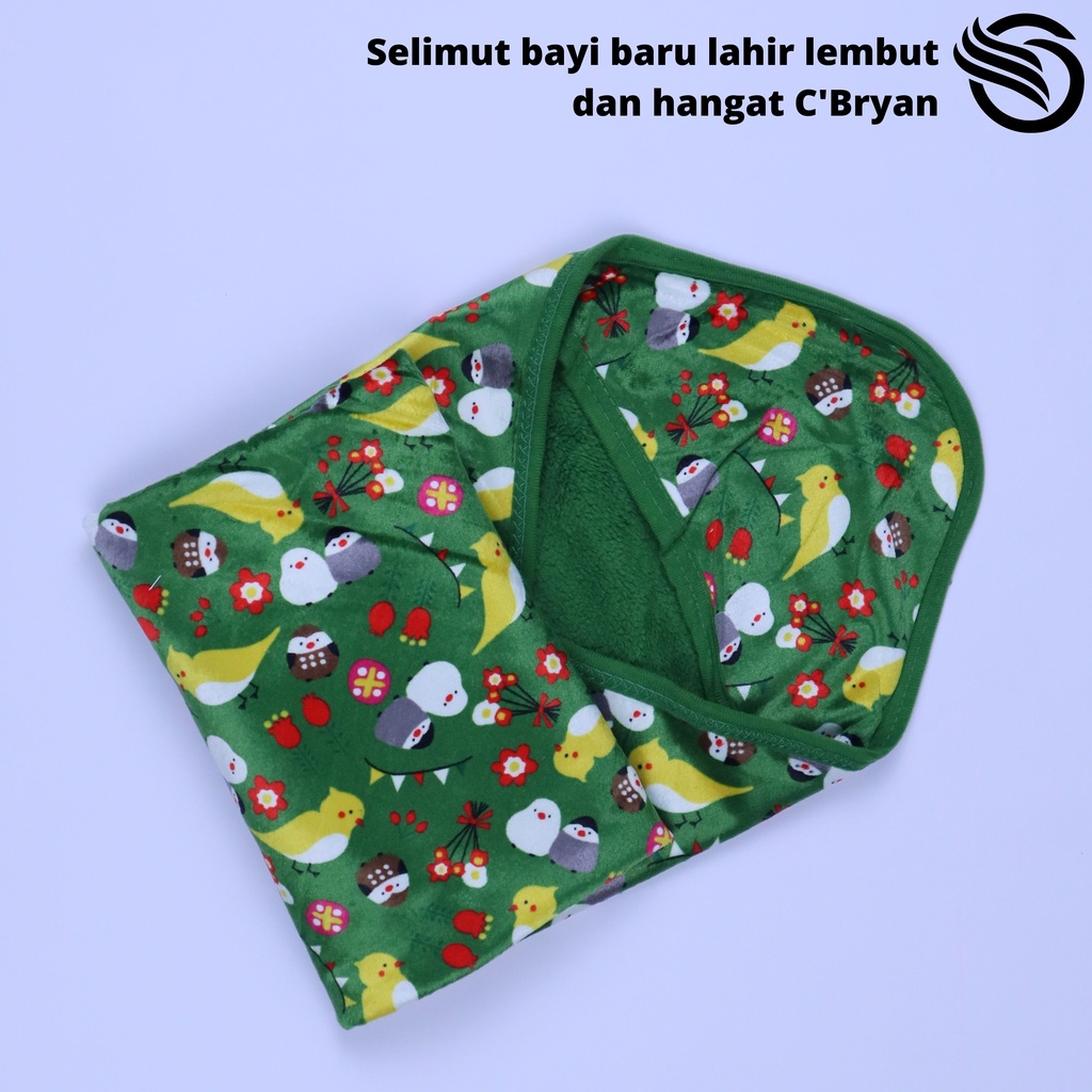 Selimut Bayi Selimut topi bayi Double fleece C'BRYAN - Selimut bulu bayi Selimut karakter halus lemb