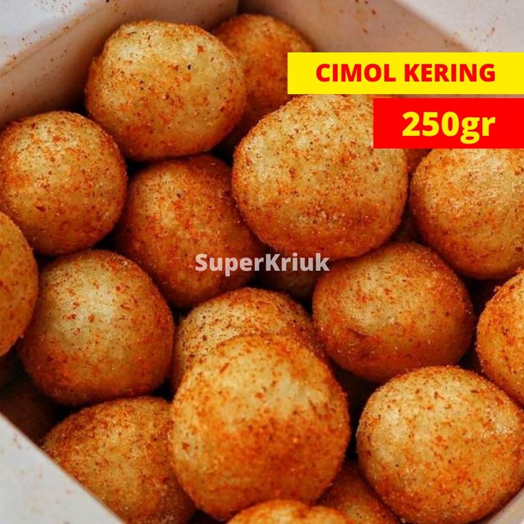 

Cimol Kering Pedas Cimolring Cimol Goreng Bulat 250gr