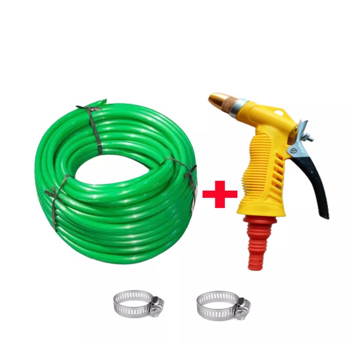 Semprotan Air Hose Nozzle / Semprotan Air + Selang Elastis Ukuran 1/2 Inch