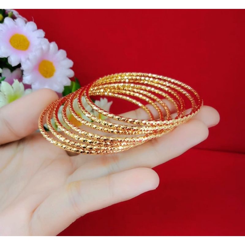 gelang keroncong anak isi 7 emas muda