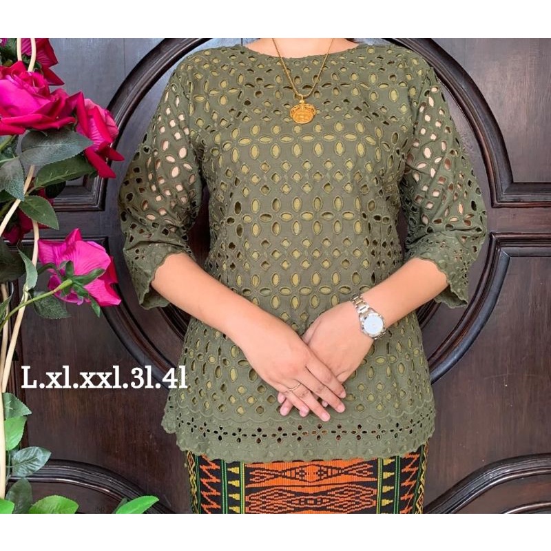 blus katun bolong jumbo