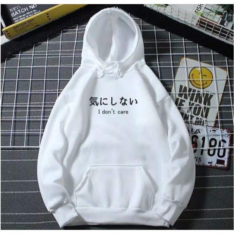 SWEATER HOODIE WANITA I DONT CARE Sweater JUMPER Hoodie PULLOVER-1