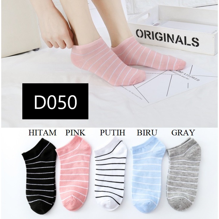 ELFYDO - Kaos Kaki Motif Beruang/Love/Garis Fashion Wanita/Pria Kaos Kaki