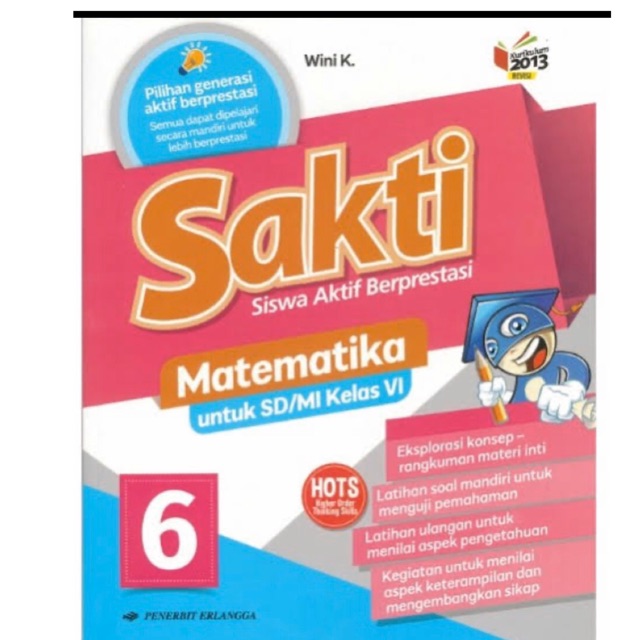 Jual Buku Sakti Matematika Sd Mi Kelas 6 K13n Penerbit Erlangga Indonesia Shopee Indonesia