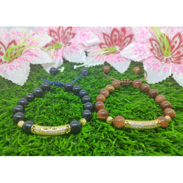 Batu pasir emas & pasir biru mix