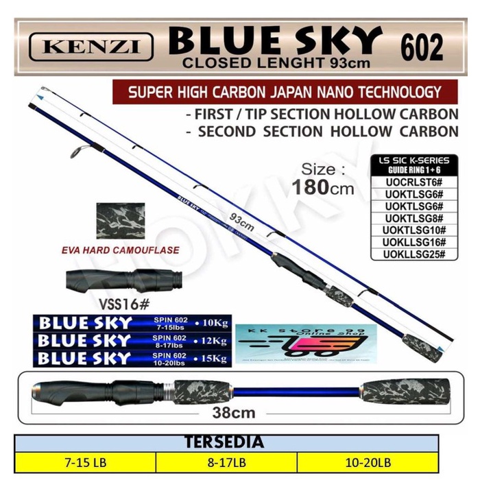 JORAN PANCING BLUE SKY 602 KENZI - 7-15LB