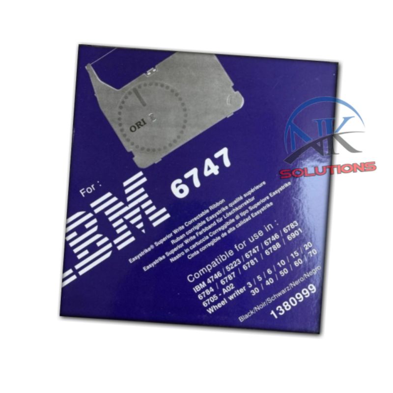 Pita Mesin Tik ORI IBM 6747 Correctable Typewritter Ribbon