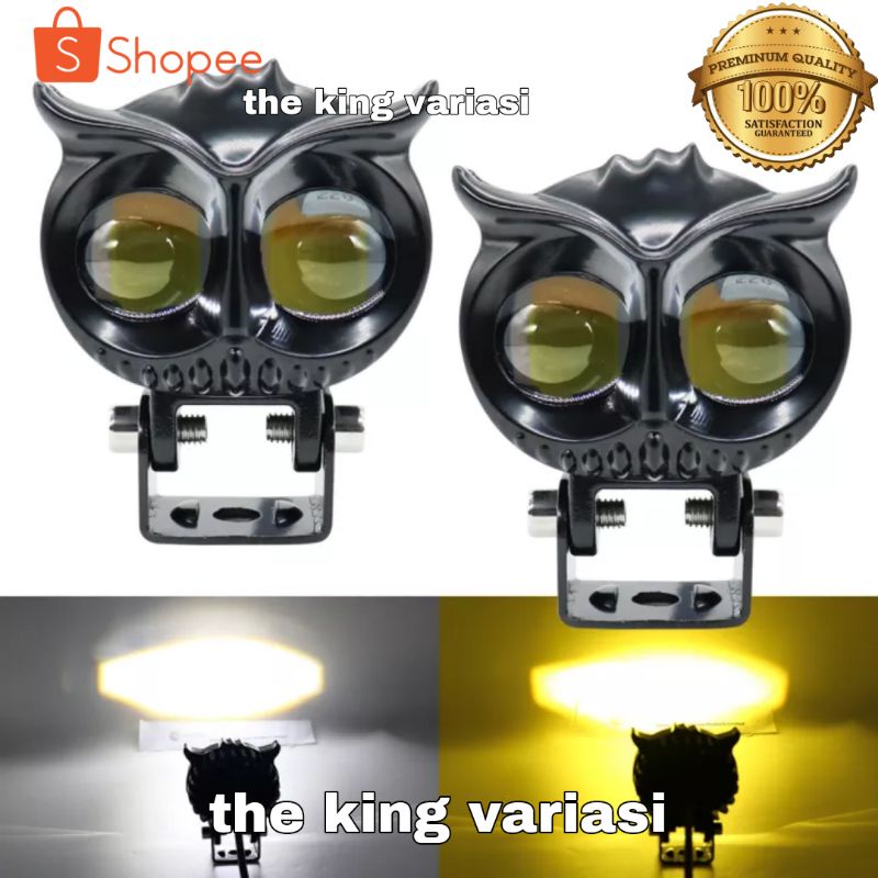 lampu sorot led lampu tembak led lampu sorot owl 2 led dc 12 24v 40w cahaya kuning putih lampu temba