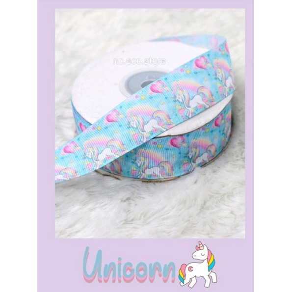 

Pita Grossgrain Motif Unicorn 1inch perYard
