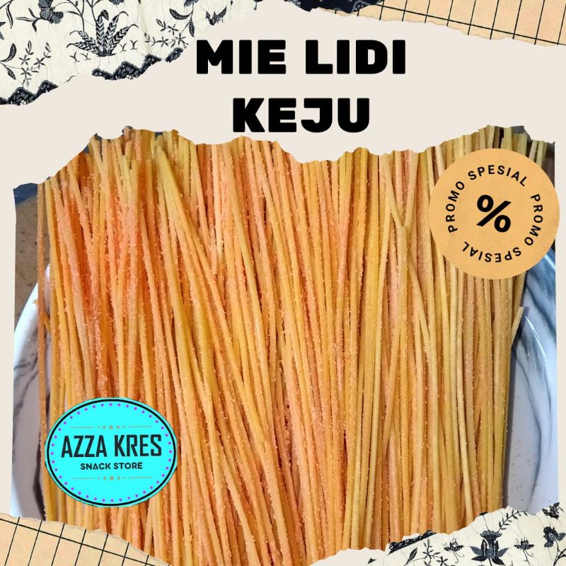 

Mie Lidi Keju Snack Kekinian - Azzakres