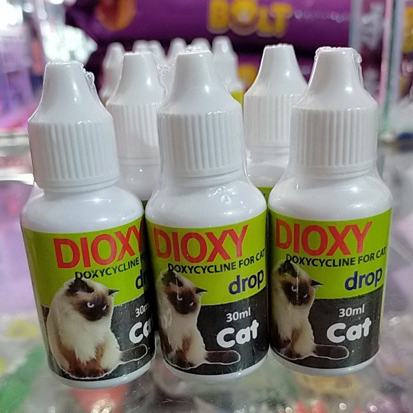 Dioxy Cat 30ml Doxycycline Obat Antibiotik Kucing Anti Bakteri Virus