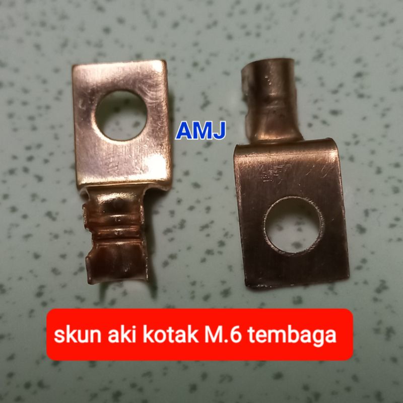 SKUN AKI / TERMINAL AKI KOTAK M.6 TEMBAGA