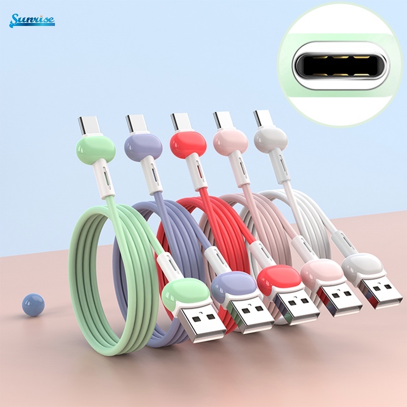 Kabel Data / Charger Usb Tipe C 3A Panjang 1m Untuk Smartphone Android