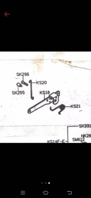 KS-21 per angkatan sepatu mesin obras 747