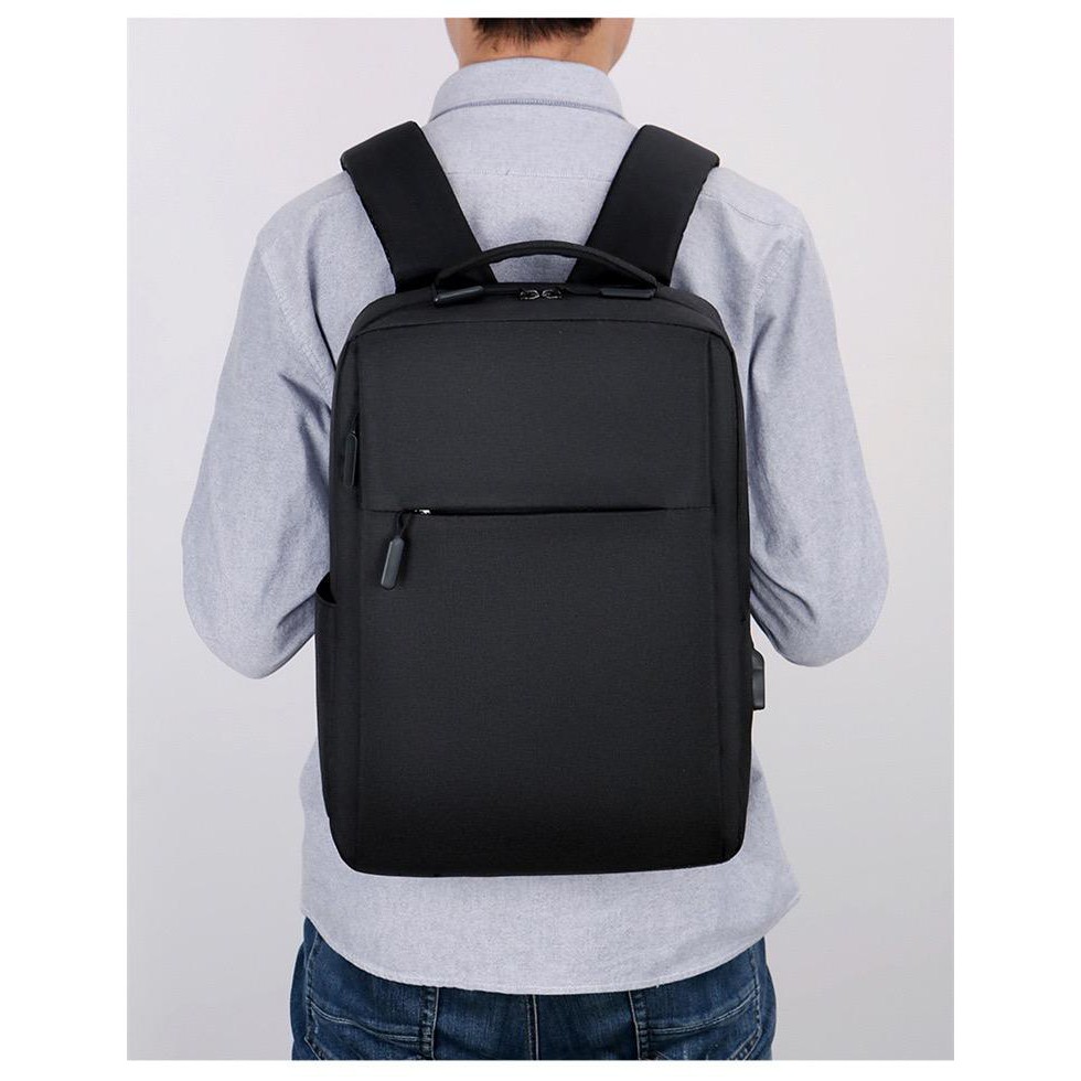 Tas Laptop Backpack Ransel Waterproof with USB Port Unisex Size 14 - 15.6 inch