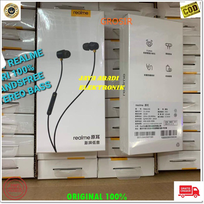 J115 REALME HANDSFREE HEADPHONE EARBUD EARPHONE HEADPHONE MUSIK CALL AUDIO SUPER BASS HEADSET PRO EARPHONE BUDS DOBEL BAS DUAL BASS EARPHONE HF HANDSFREE MIC KABEL UNIVERSAL MULTI BISA KESEGALA GADGET TAB ATAU PC JACK AUDIO 3,5MM TERDAPAT PENGATUR VOL